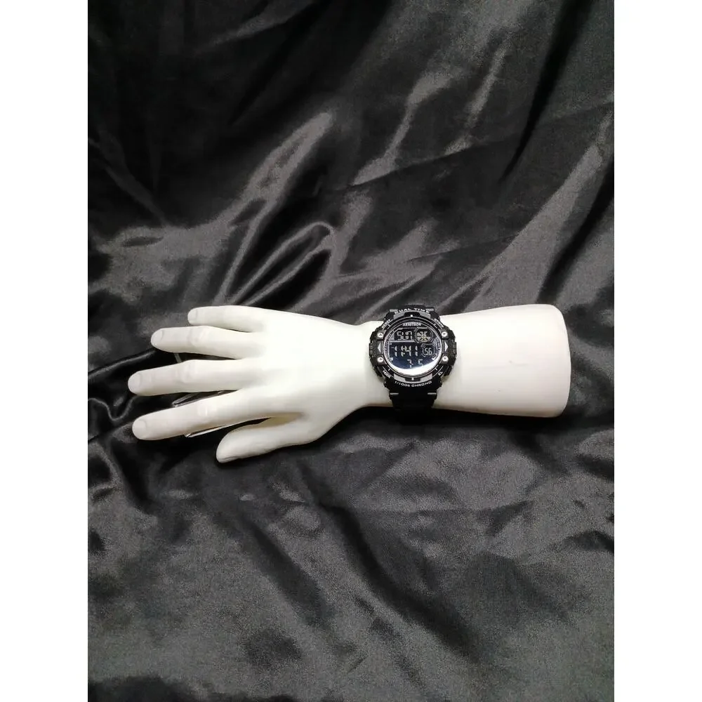 Armitron 54mm Digital Watch Black On Black New w/o Box